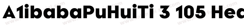 A1ibabaPuHuiTi 3 105 Heavy字体转换
